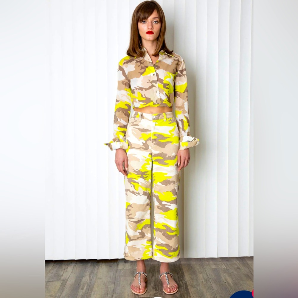 REVOLVE Le Superbe Moore Is More Pant Size 2 In Electric Camo NWT SOLD OUT
